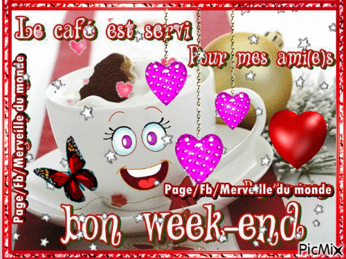 Bon week-end! - Бесплатный анимированный гифка