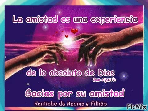 Amizade é uma experiência absluta de Deus - Безплатен анимиран GIF
