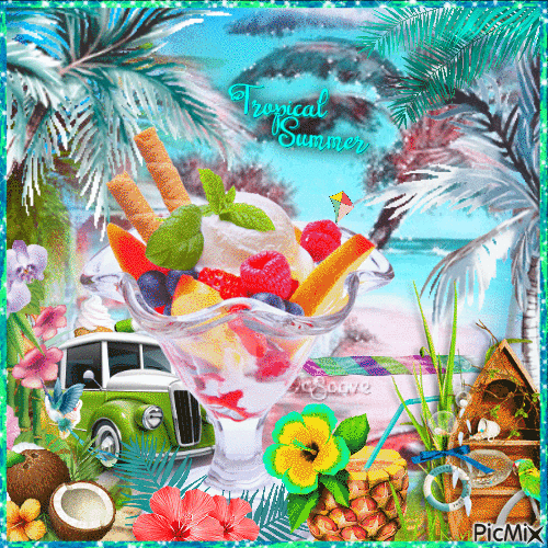 Tropical Summer - Zdarma animovaný GIF