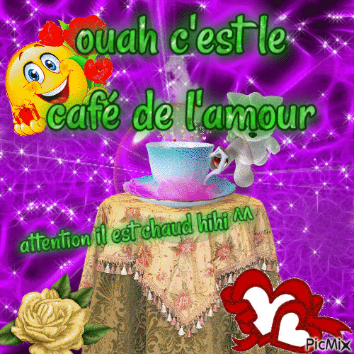 café de l'amour - Bezmaksas animēts GIF