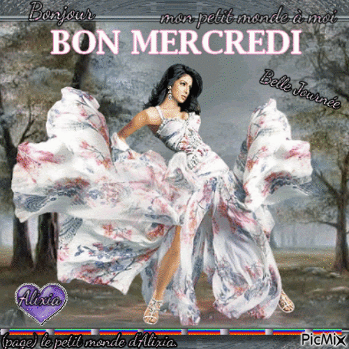 bonjour, bon mercredi - Бесплатный анимированный гифка