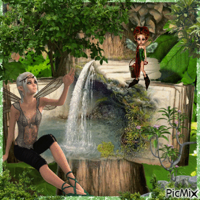 garden fairy - Ingyenes animált GIF