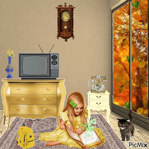 autumn home - Бесплатный анимированный гифка