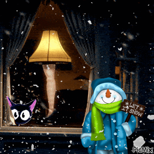 SNOWING - Bezmaksas animēts GIF