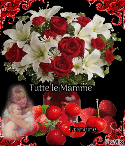 Buona festa della Mamma ha tutte le Mamme....Baci ♥♥♥ - Бесплатный анимированный гифка