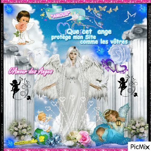 * Amour et Protection des Anges * * - Darmowy animowany GIF
