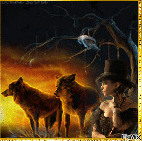 Nuit des Loups - Besplatni animirani GIF