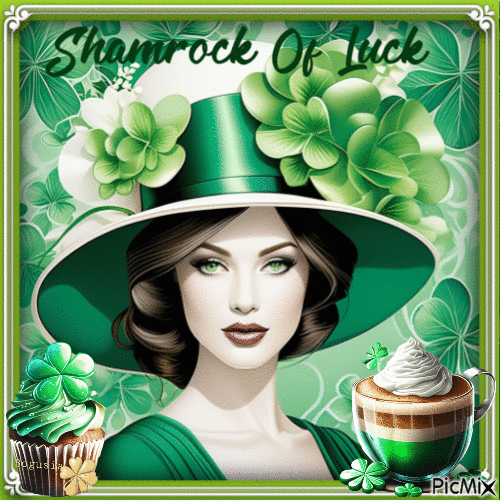 Shamrock of Luck - GIF animasi gratis
