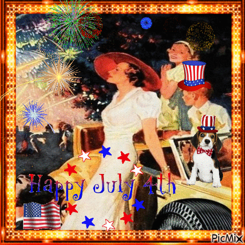 HAPPY FOURTH OF JULY - GIF animate gratis