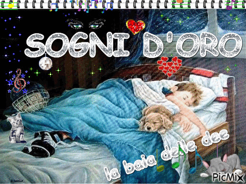 sogni d'oro - Δωρεάν κινούμενο GIF