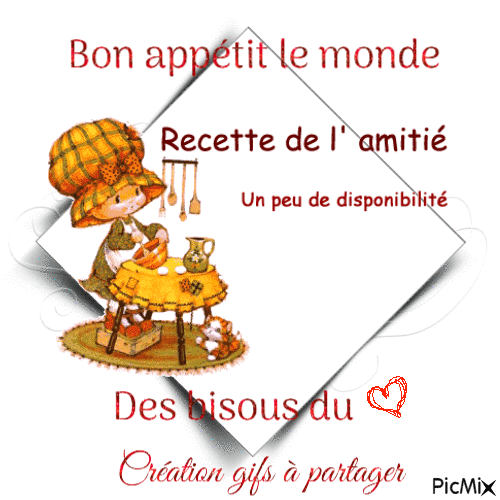Bon appétit le monde - Δωρεάν κινούμενο GIF