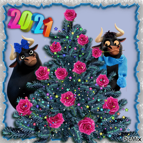 happy New Year 2021 - Бесплатни анимирани ГИФ