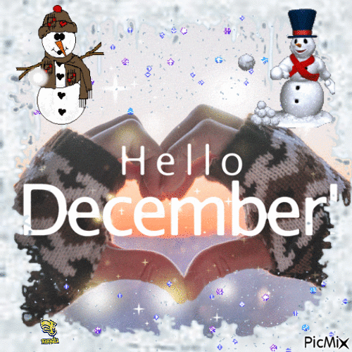 Hello december ! - GIF animé gratuit
