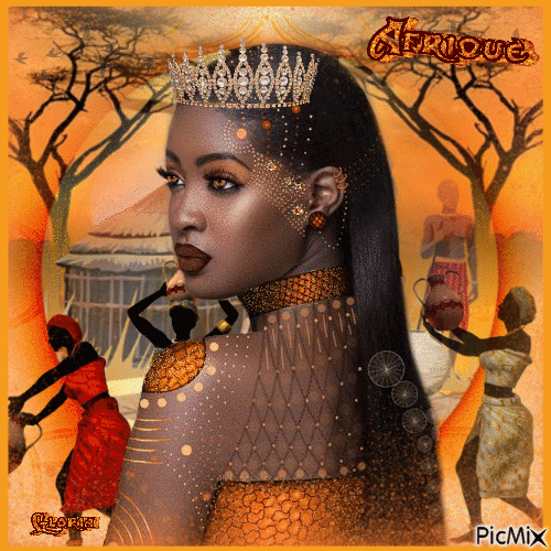 Princesse africaine - Ilmainen animoitu GIF