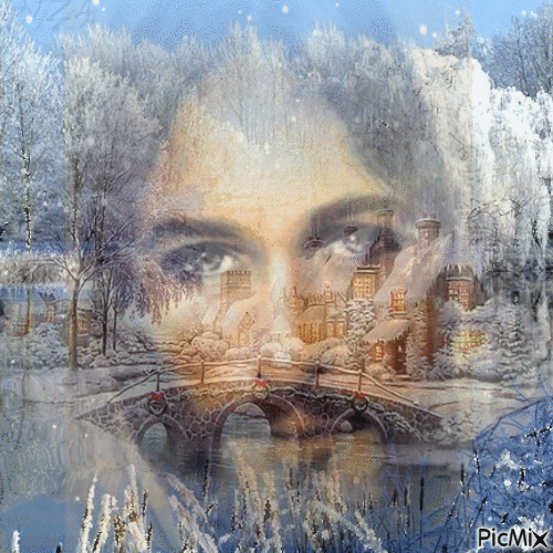 Winter hiver  Jesus - Gratis geanimeerde GIF