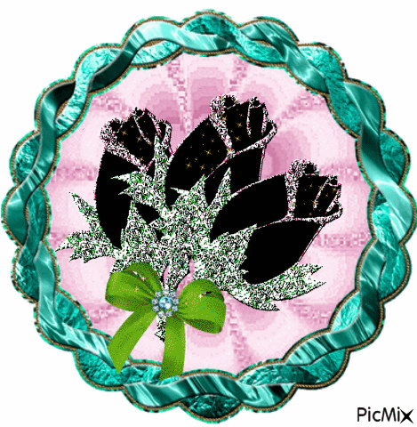 Black roses. - Animovaný GIF zadarmo