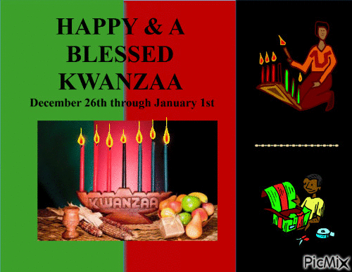 Happy Kwanzaa - GIF animé gratuit