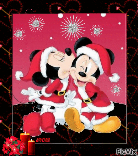 Minnie et Mickey - Ilmainen animoitu GIF