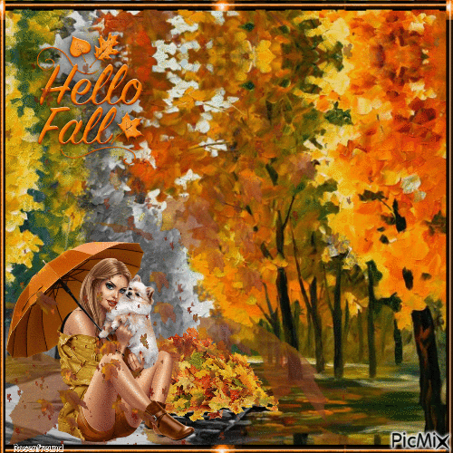 Hallo Herbst - Безплатен анимиран GIF