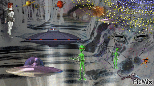 Aliens - GIF animado gratis
