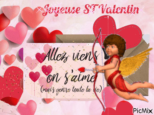 Joyeuse ST Valentin - GIF animasi gratis