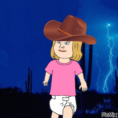 Western baby - Zdarma animovaný GIF