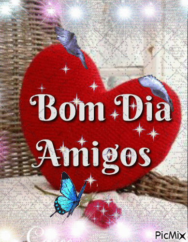 Bom dia Amigos - Bezmaksas animēts GIF