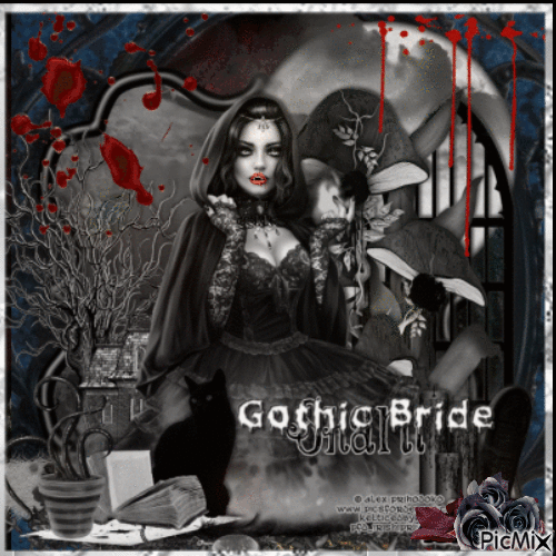 Gothique Femme - Animovaný GIF zadarmo
