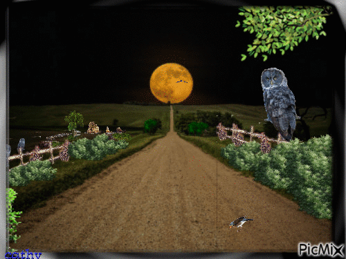 Country Moon - Бесплатный анимированный гифка
