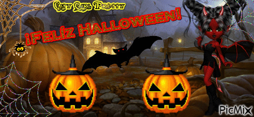 ¡Felíz Halloween! - GIF animasi gratis