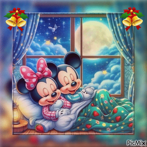 Minnie et Mickey - GIF animado gratis