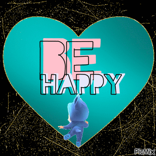 Be happy - Free animated GIF
