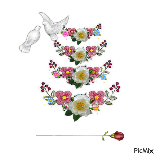 mañana de rosas - Безплатен анимиран GIF