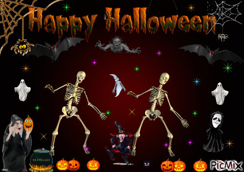 La dance d'halloween - GIF animado gratis
