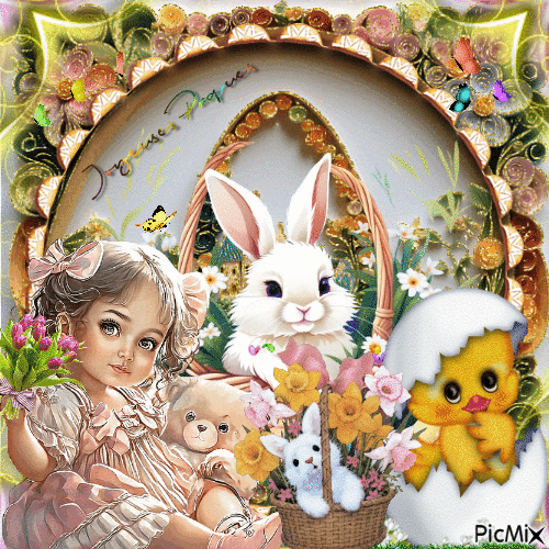 Happy  Easter a  vous  tous - Безплатен анимиран GIF