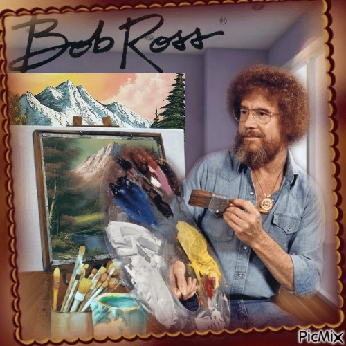 Concours : Bob Ross - ücretsiz png