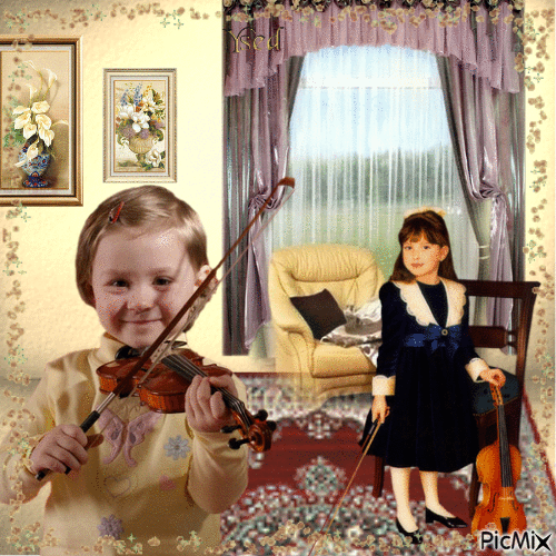Violinista. - GIF animé gratuit