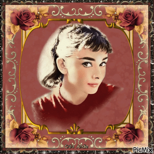 Audrey Hepburn, Actrice Britannique - GIF animé gratuit
