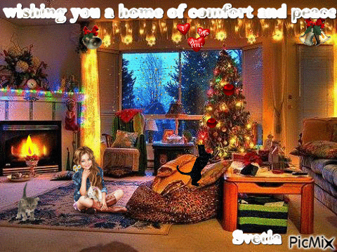 wishing you a home of comfort and peace - Gratis geanimeerde GIF