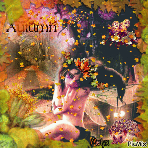 Fairy of Autumn - GIF animé gratuit