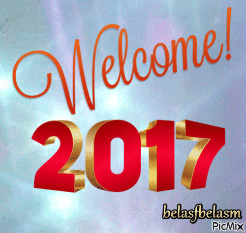 Bem-vindo 2017 - GIF animate gratis
