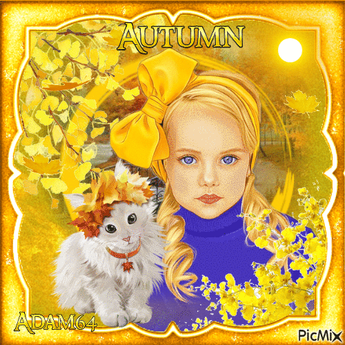 Yellow autumn - GIF animasi gratis
