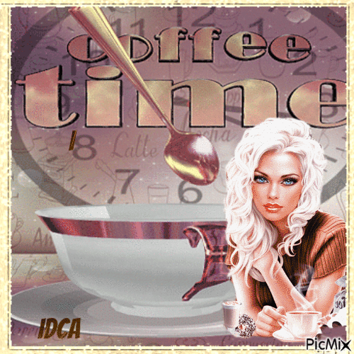 Coffee time - GIF animado gratis