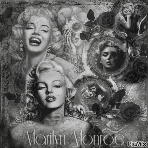 Marilyn Monroe - Gothic - 無料のアニメーション GIF