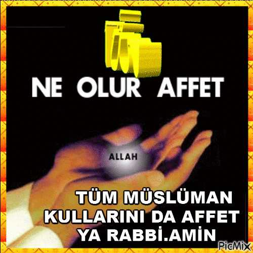 Bağışlanma duası - Бесплатный анимированный гифка