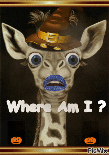 Goofy Giraffe - GIF animado gratis