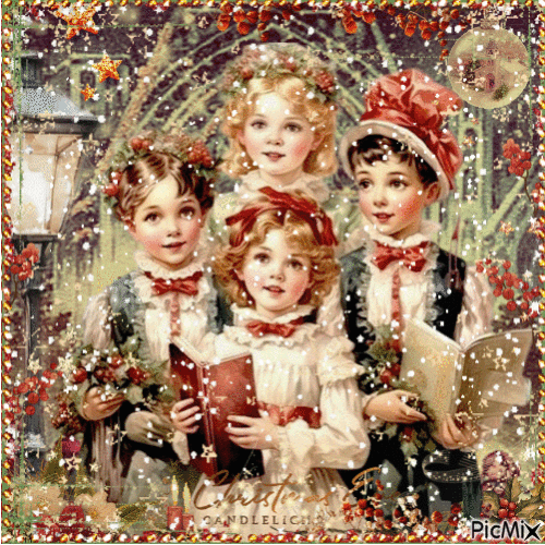 Christmas Choir Children - Gratis geanimeerde GIF