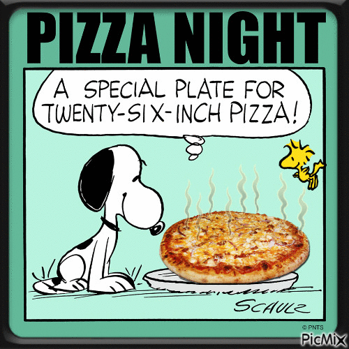 Pizza Night - Animovaný GIF zadarmo