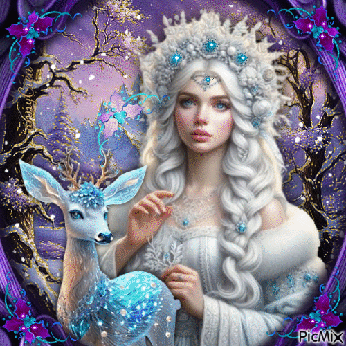 Winter fairy - Безплатен анимиран GIF