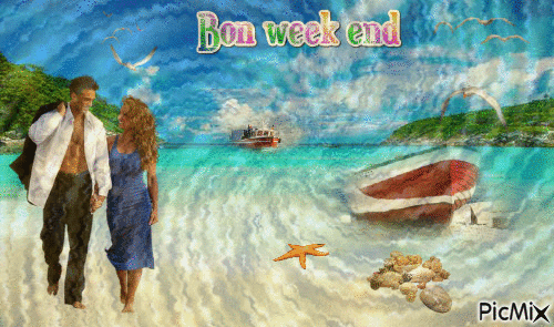 Bon week end 18 2018 - Бесплатный анимированный гифка